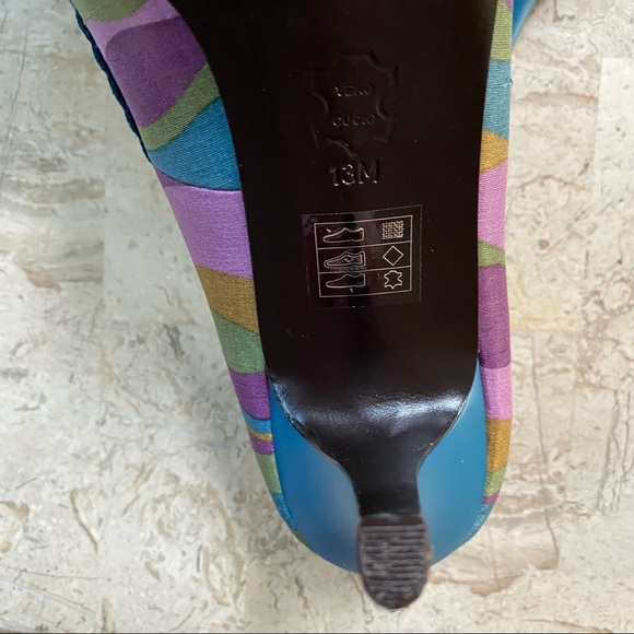 Elegant High Heel Slip On Pump Moda Spana Bow Size 13M - Picture 8 of 12